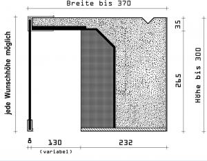 Produktabbildung: Rolladenkästen Typ SV 370 SKJ